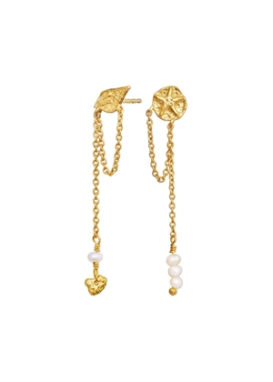 Elo earrings Forgyldt Maanesten